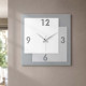 Orologio da parete quadrato in legno a pannelli sovrapposti in stile moderno