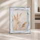 Portafoto da tavolo con cornice dal design moderno in argento