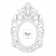 Portafoto da tavolo ovale barocco in marmorino dal design moderno ed elegante