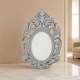 Portafoto da tavolo ovale barocco in marmorino dal design moderno ed elegante