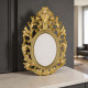 Portafoto da tavolo ovale barocco in marmorino dal design moderno ed elegante