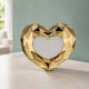 Portafoto piccolo con cornice in marmorino a forma di cuore