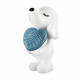 Scultura con cagnolino in marmorino