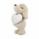 Scultura con cagnolino in marmorino