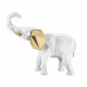 Scultura da tavolo Elefante piccolo in marmorino dal design moderno ed elegante