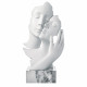 Scultura da tavolo grande in marmorino con abbraccio innamorati