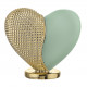 Scultura grande con cuore in marmorino
