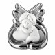 Scultura in marmorino con bambino che abbraccia un cuore