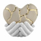 Scultura in marmorino in stile kintsugi dal design moderno