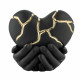 Scultura in marmorino in stile kintsugi dal design moderno