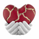 Scultura in marmorino in stile kintsugi dal design moderno