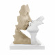 Scultura in marmorino piccola con base bianca