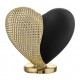 Scultura media con cuore in marmorino