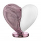 Scultura media con cuore in marmorino