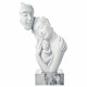 Scultura moderna con la famiglia "Face"