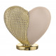 Scultura piccola con cuore in marmorino