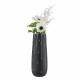 Vaso alto in marmorino con decori a goccia dal design moderno ed elagante