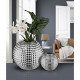 Vaso in marmorino a boccia grande dal design elegante