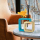 Vaso quadrato con profumatore per ambienti dal design moderno ed elegante