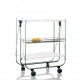 Carrello pieghevole acrilico trasparente