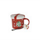 Mug in ceramica con tappo e cucchiaino a tema natalizio