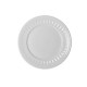 Set 18 pz servizio di piatti piani, fondi e piattino classici in ceramica