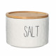 Set 3 barattoli in ceramica con tappo in bamboo