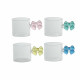Set 4 tazzine da caffè in vetro colori assortiti