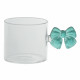 Set 4 tazzine da caffè in vetro colori assortiti