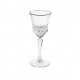 Set 6 pezzi calici in cristallo con bordo dorato dalle classiche ed eleganti