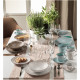 Set 6 pezzi piatti fondi in ceramica dalle linee rustiche