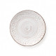 Set 6 pezzi piatti piani in ceramica dalle linee rustiche