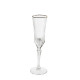 Set 6pz bicchieri flute in vetro