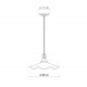Lampada a sospensione con struttura in ceramica dal design classico e rustico