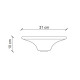 Plafoniera grande quadrata dal design industrial con diffusore in ceramica