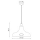 Lampada a sospensione con diffusore in ceramica in stile industrial