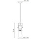 Lampada a sospensione in ceramica dal design industrial