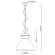 Lampada sospensione in stile industrial con diffusore in ceramica
