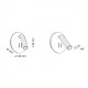 Applique a LED ultramoderna con paralume orientabile in metallo