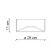 Plafoniera a soffitto piccola rotonda interamente in ceramica dal design moderno