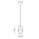 Lampada a sospensione in ceramica in stile industrial