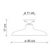 Plafoniera da soffitto dal design industrial con diffusore in ceramica