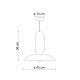 Lampada a sospensione dal design moderno interamente in ceramica