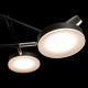 Lampadario a LED piccola in metallo e diffusori dal design moderno