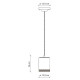 Lampada a sospensione in stile industrial con diffusore cilindrico in ceramica