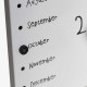 Lavagna magnetica con calendario e componenti magnetici calamitati "KROK 1"