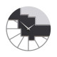 Orologio da parete rotondo in legno dal design moderno ed elegante