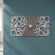 Appendiabiti da parete con pannello in legno e 3 pomelli dal design moderno