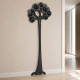 Appendiabiti da parete di design in legno a forma di albero con 8 ganci