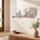 Appendiabiti a parete moderno in legno